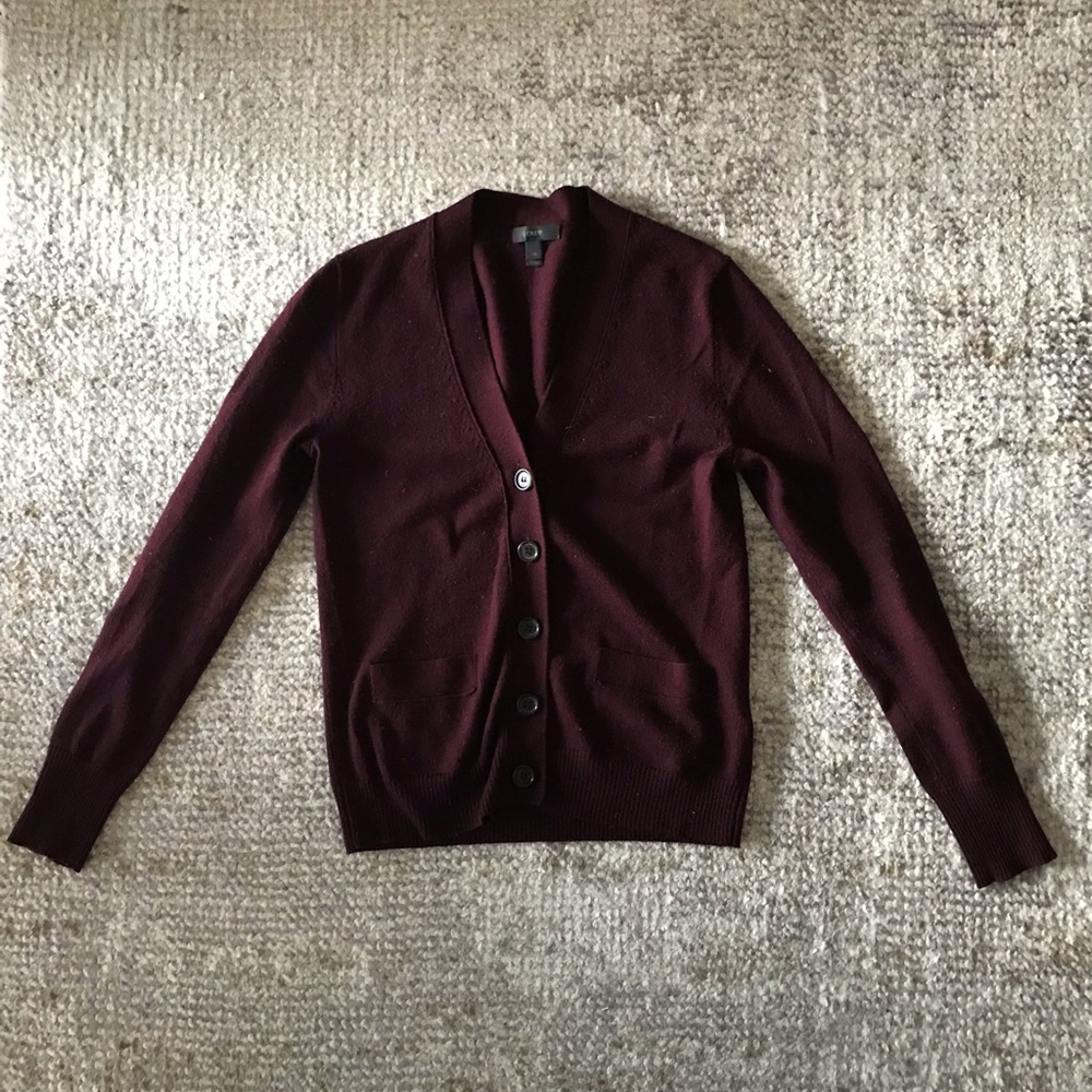 J.Crew Maroon Cardigan